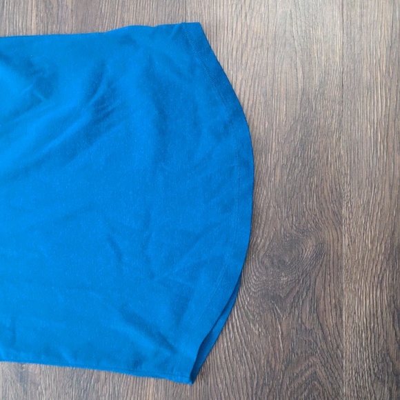 Lands' End Womans Size Medium 10-12 Blue Half Sleeve Shirt - Picture 5 of 7